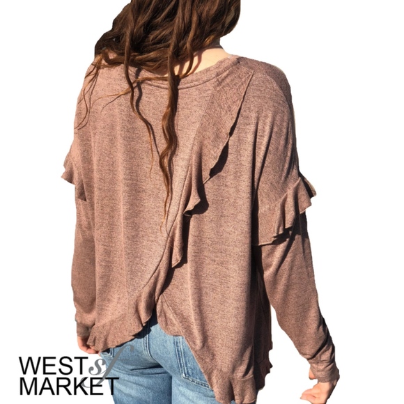 West Market SF Tops - The Peyton Flutter Top